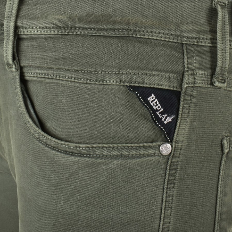 Replay Anbass Slim Fit Jeans Green